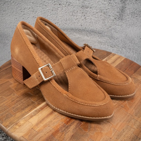 Kelsi Dagger Brooklyn Shoes - Kelsi Dagger Brooklyn Women Mary Jane Heels US 8.5 Brown Suede T-Strap